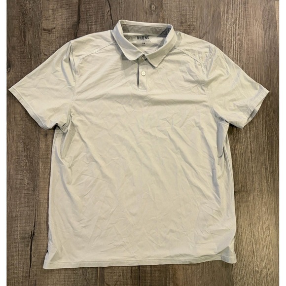 RHONE Other - Rhone Mens Delta Pique Polo Shirt Size Large Gray Button Down Mesh Performance